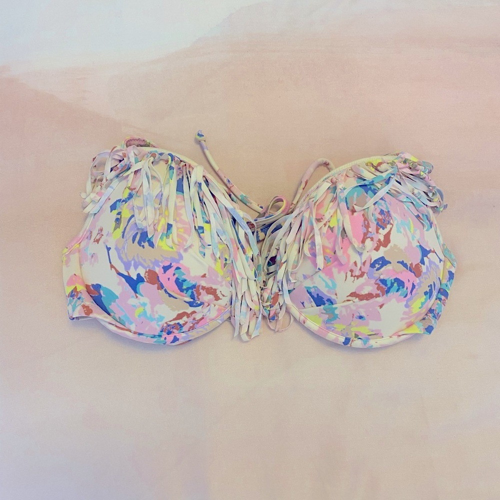 VS FRINGE PADDED BIKINI TOP 32DD
